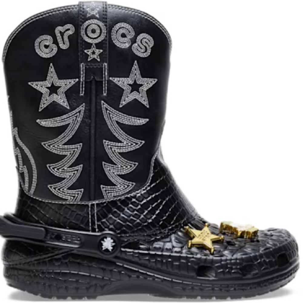Crocs limited edition cowboy boots size 12